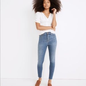 Madewell 10" High-rise Skinny Crop Jeans in Bradfield Wash